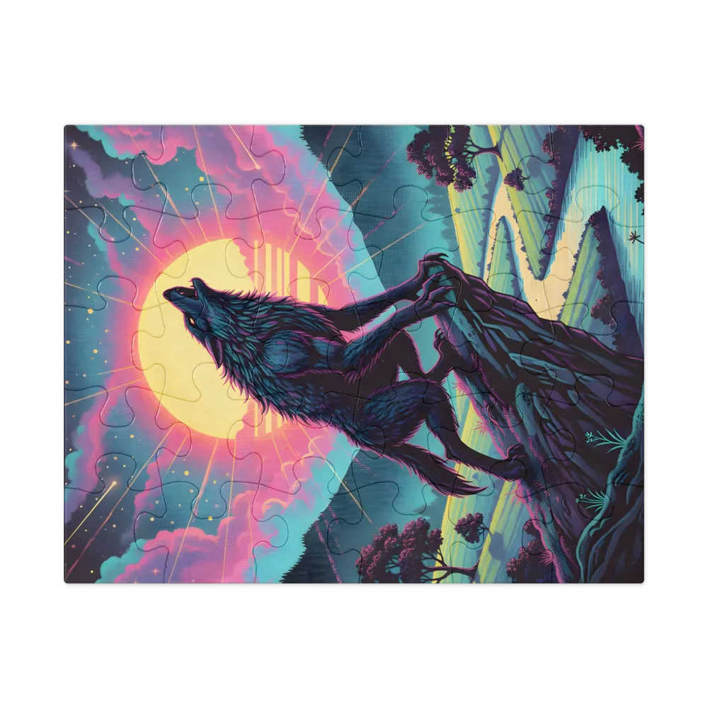 Neon Howl 
 Jigsaw Puzzle in Tin Box