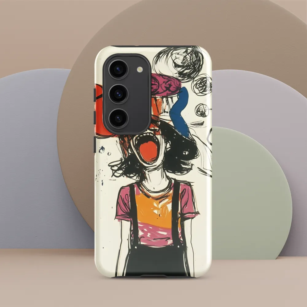 Echoes of Anguish | Phone Case |  S23 | Tough Case | Glossy