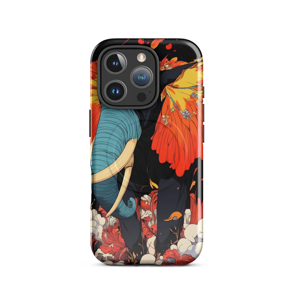 Majesty of the Floral Elephant | Phone Case |  16 Pro | MagSafe® Tough Case | Glossy
