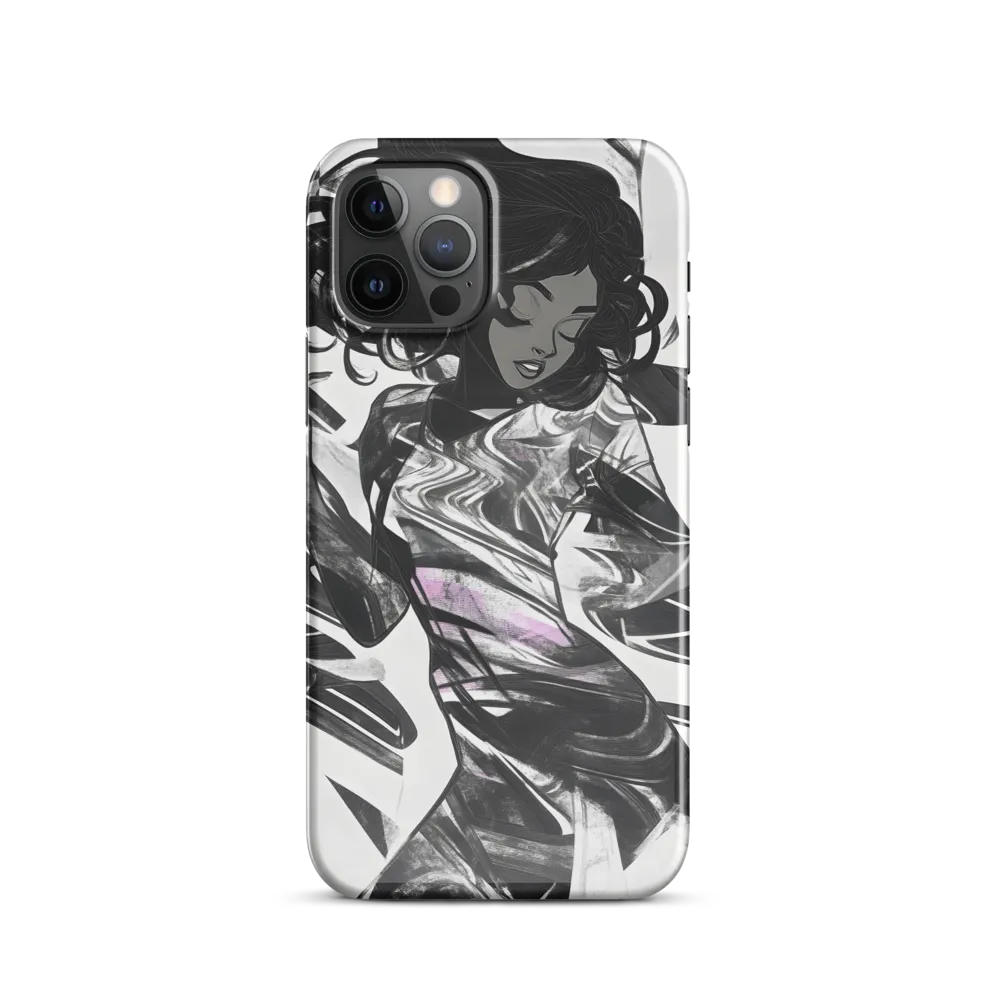 Fluid Grace: The Dance of Shadows | Phone Case |  12 Pro | Snap Case | Glossy