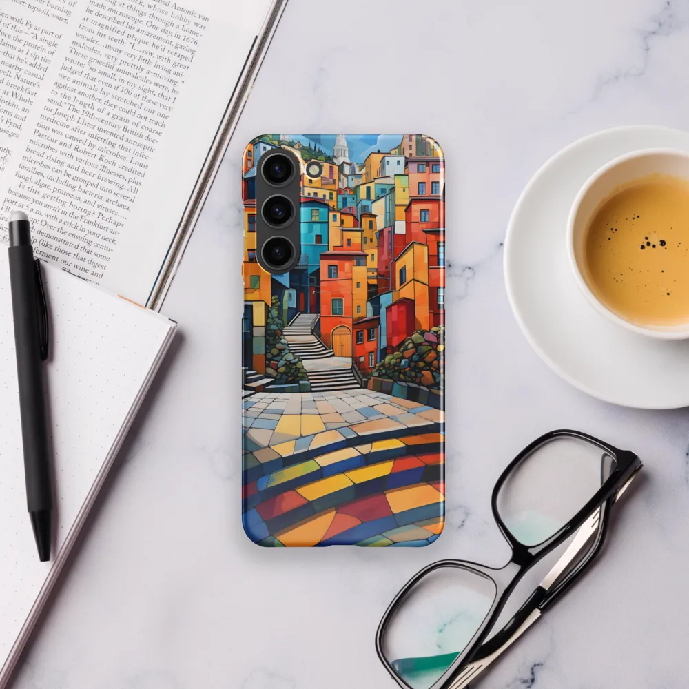 Vibrant Village: A Cubist Journey