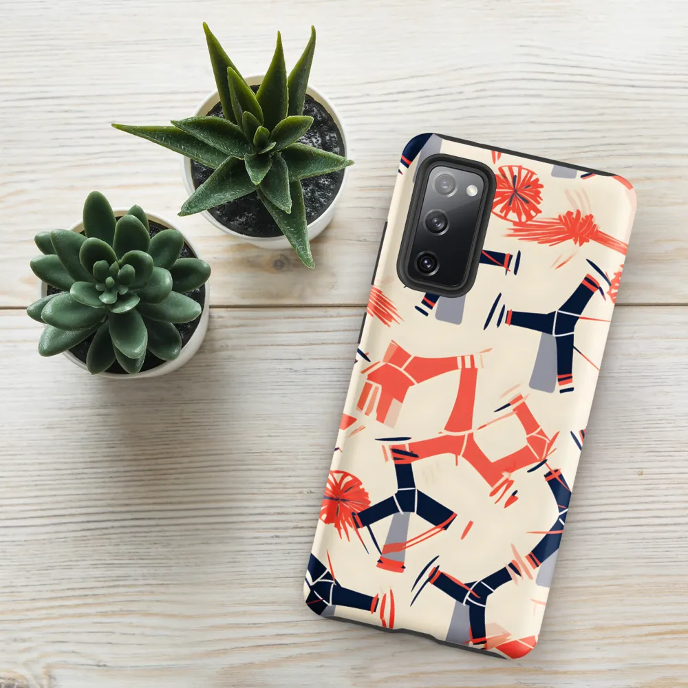 Whimsical Patterns of Nature and Femininity | Phone Case |  S20 FE | Tough Case | Matte