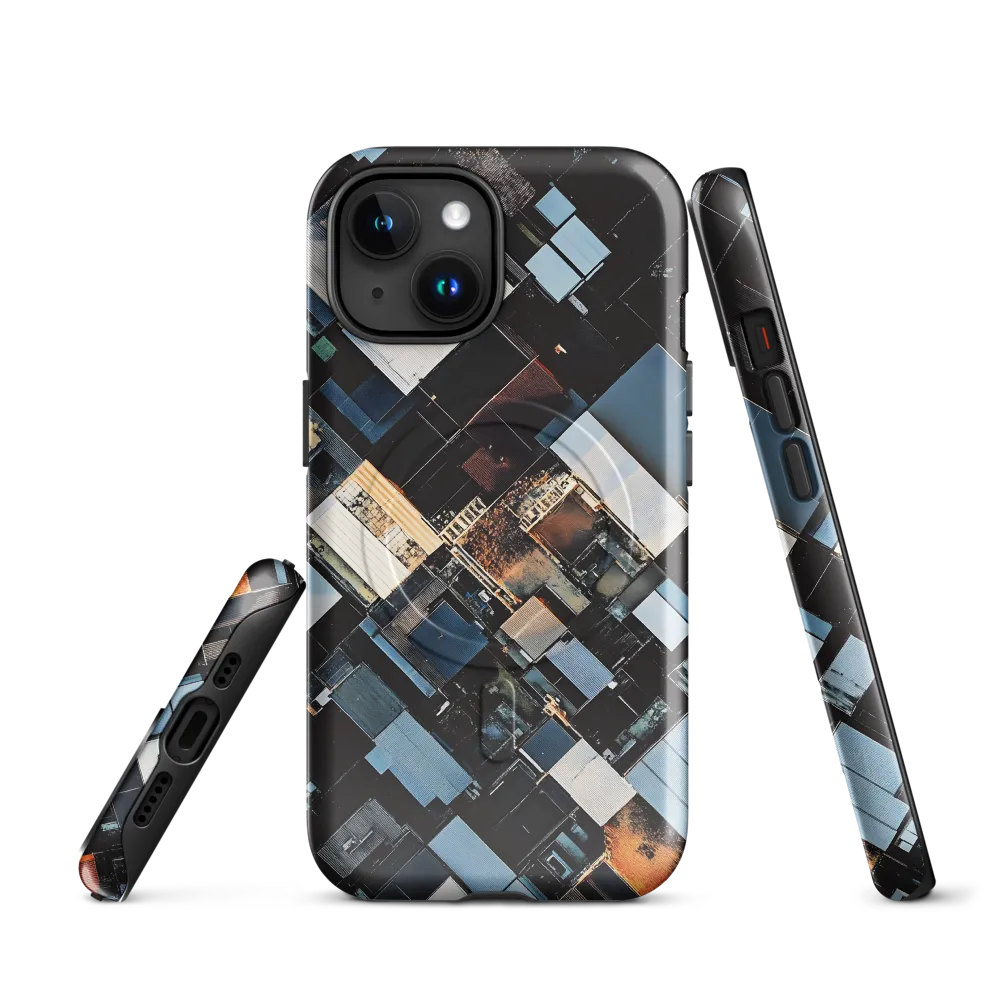 Urban Mosaic from Above | Phone Case |  15 | MagSafe® Tough Case | Glossy