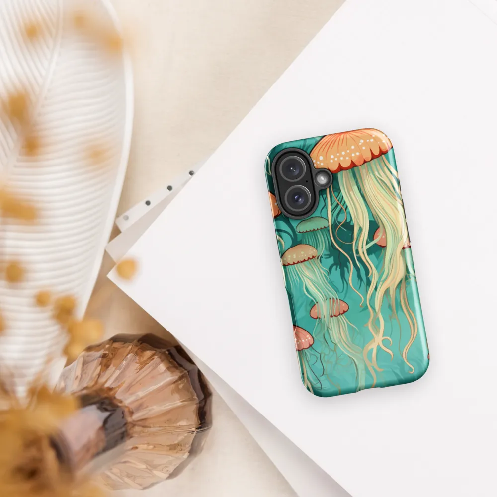 Ethereal Dance of Jellyfish | Phone Case |  16 | Tough Case | Glossy