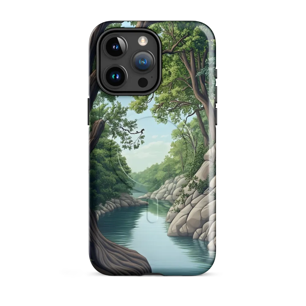 Tranquil Reflections: A Serene River Landscape