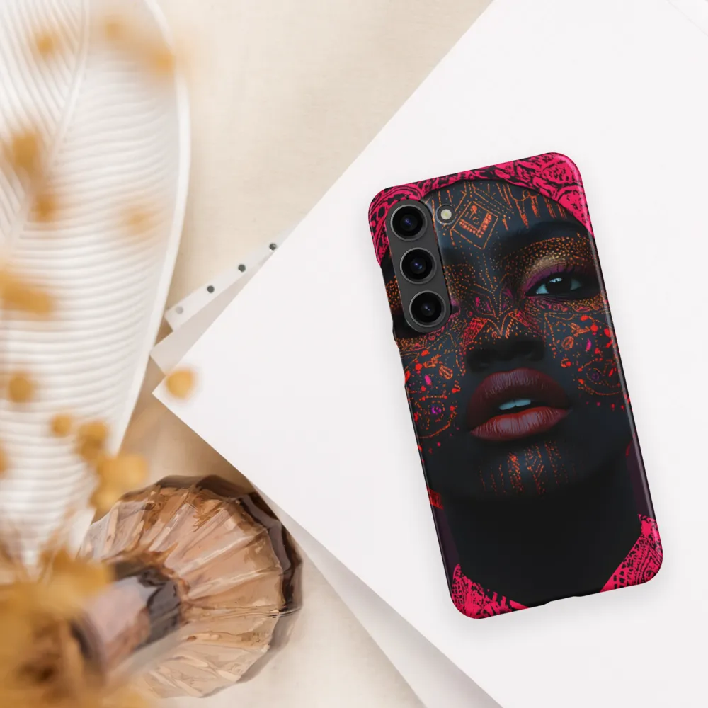 Neon Adornments: A Portrait of Cultural Expression