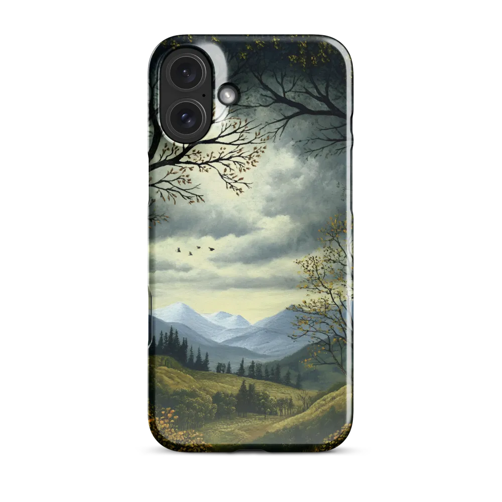 Nature's Embrace: A Tranquil Mountain Landscape | Phone Case |  16 Plus | Snap Case | Glossy