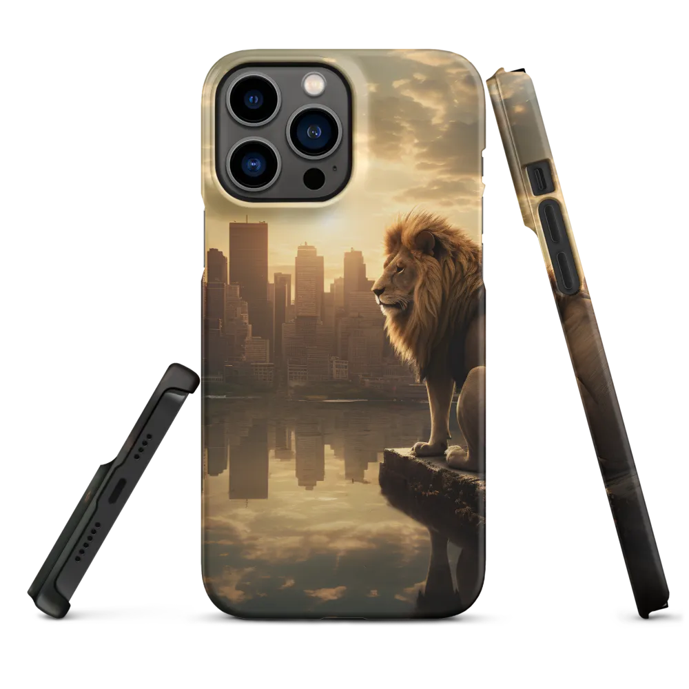 The Lion's Gaze Over the Urban Symphony