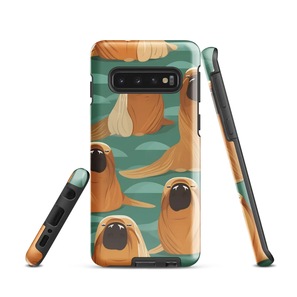Whimsical Walrus Wonderland | Phone Case |  S10 | Tough Case | Glossy