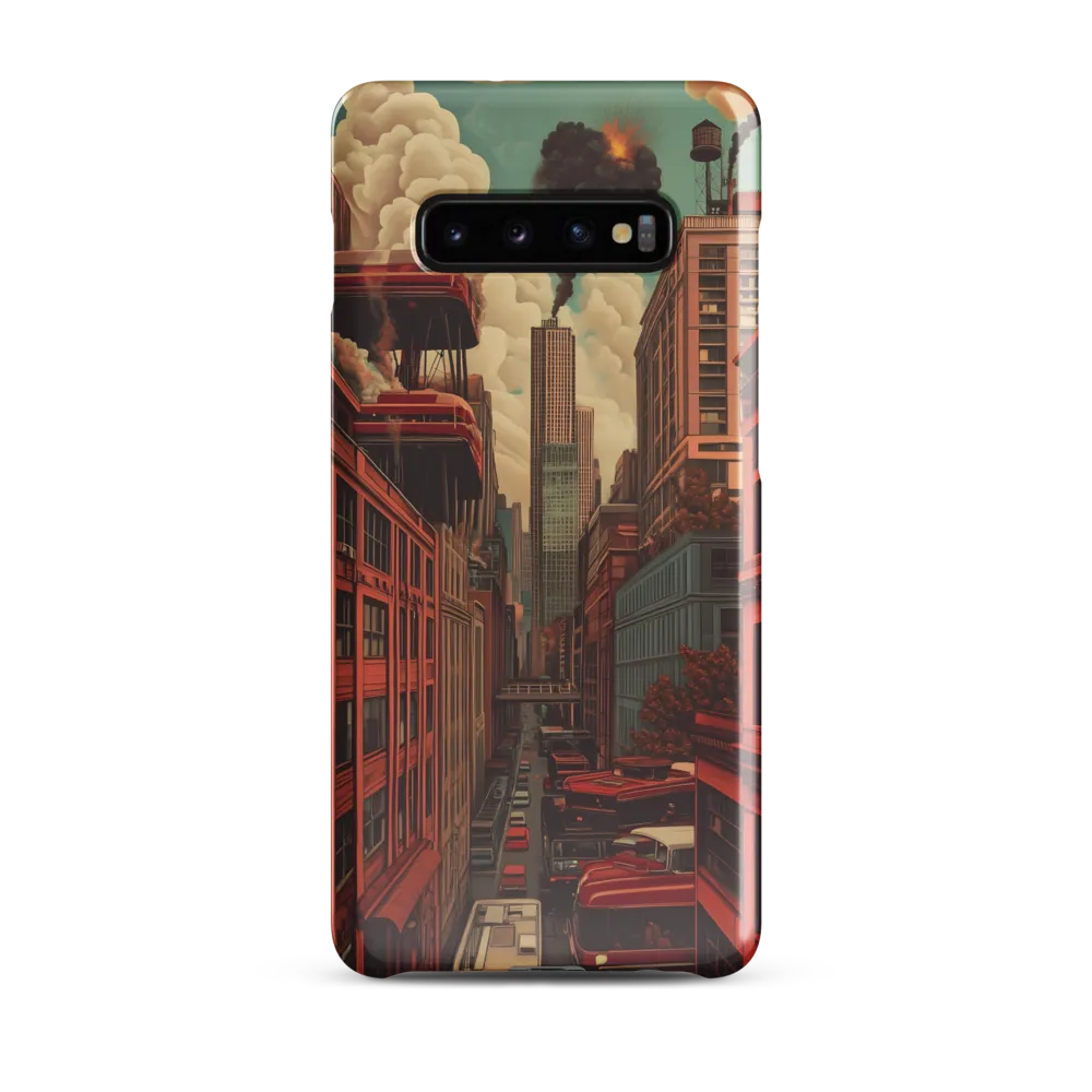 Urban Chaos: A Surreal Exploration | Phone Case |  S10 Plus | Snap Case | Glossy