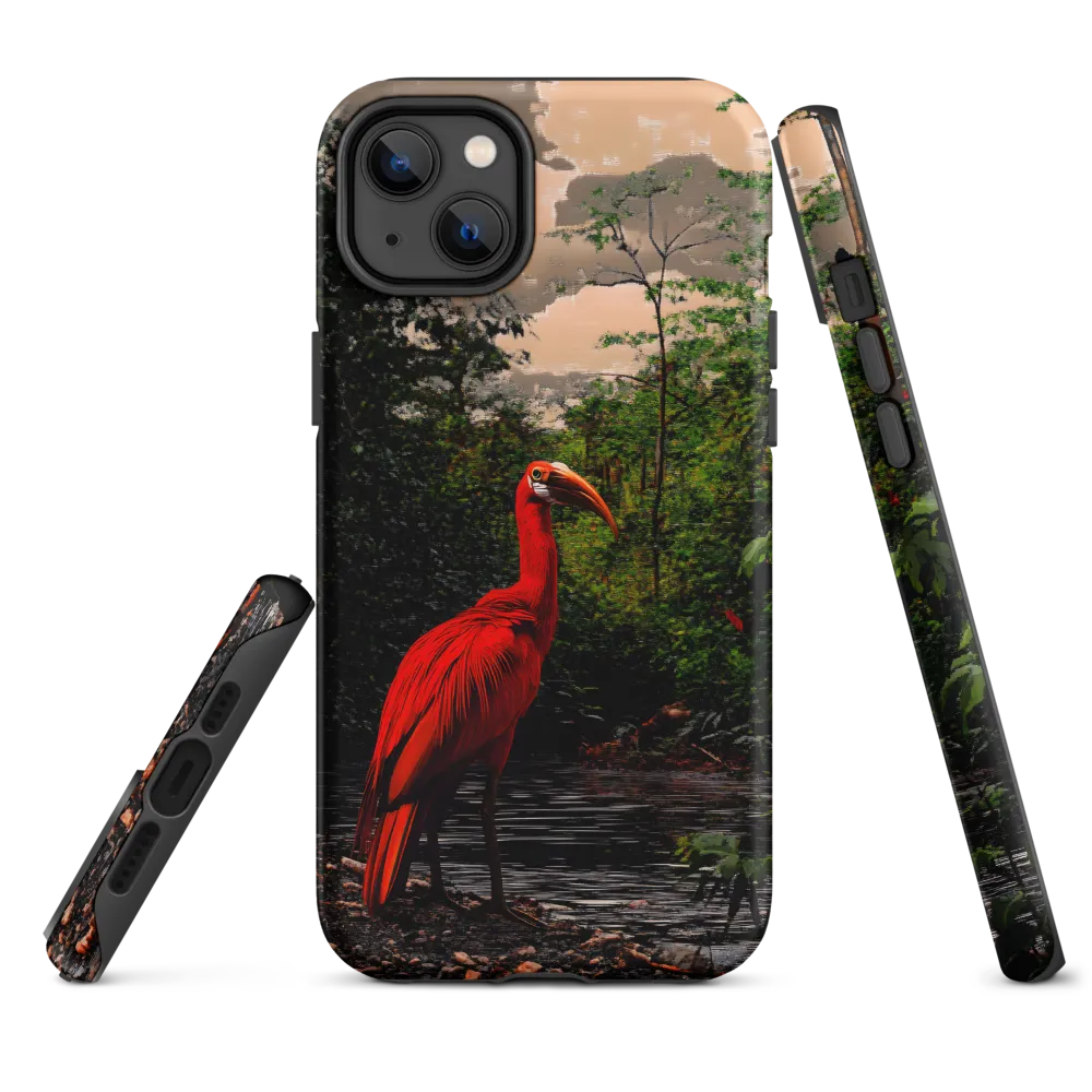 Enigmatic Elegance: The Scarlet Observer