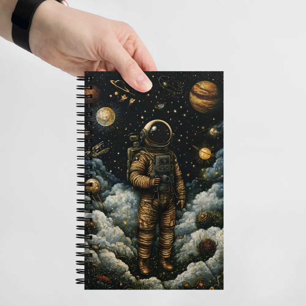 Cosmic Dreams: The Astronaut's Journey | Spiral Notebook