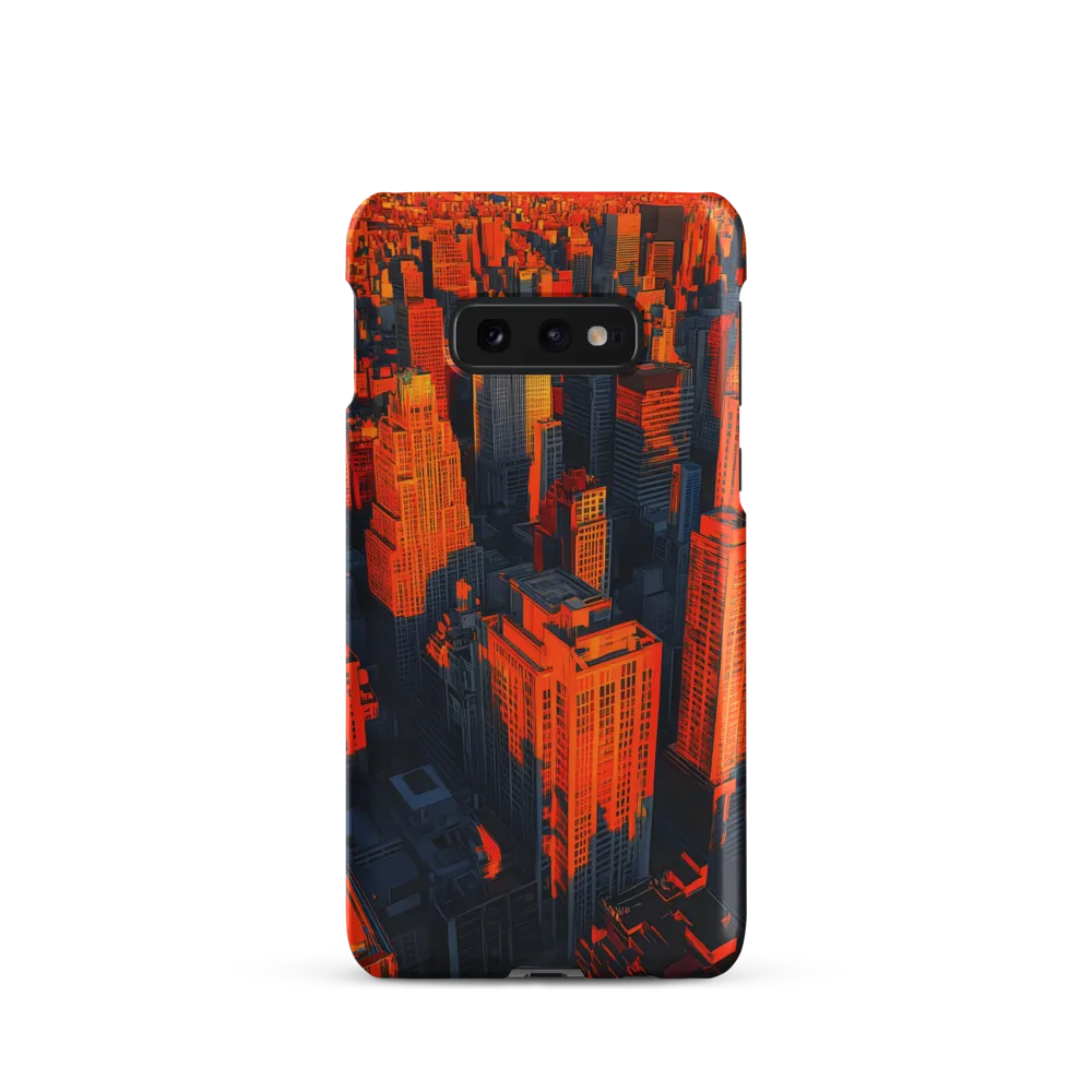 Urban Dawn: A Digital Ode to Skyscrapers | Phone Case |  S10e | Snap Case | Matte