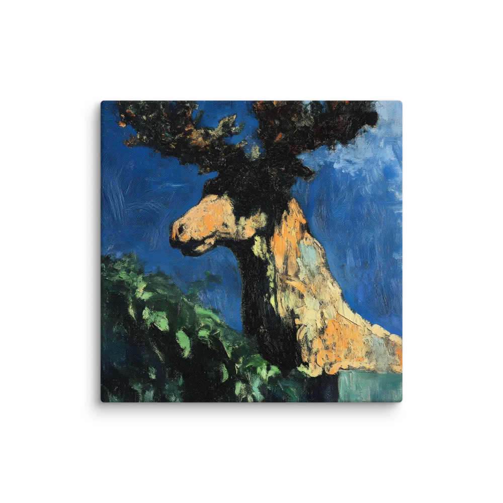 The Majestic Deer in Nature | Canvas | 8″×8″