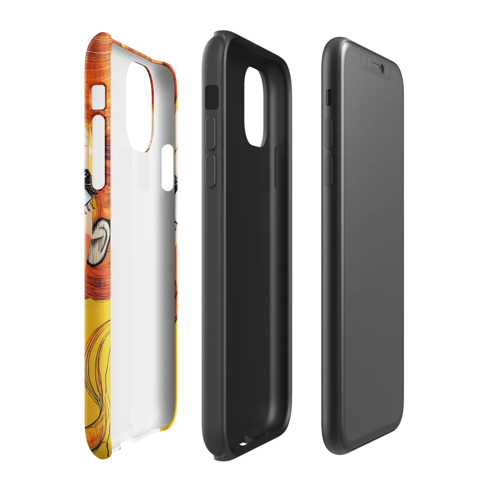 Whimsical Portrait of a Girl | Phone Case |  11 | Tough Case | Glossy