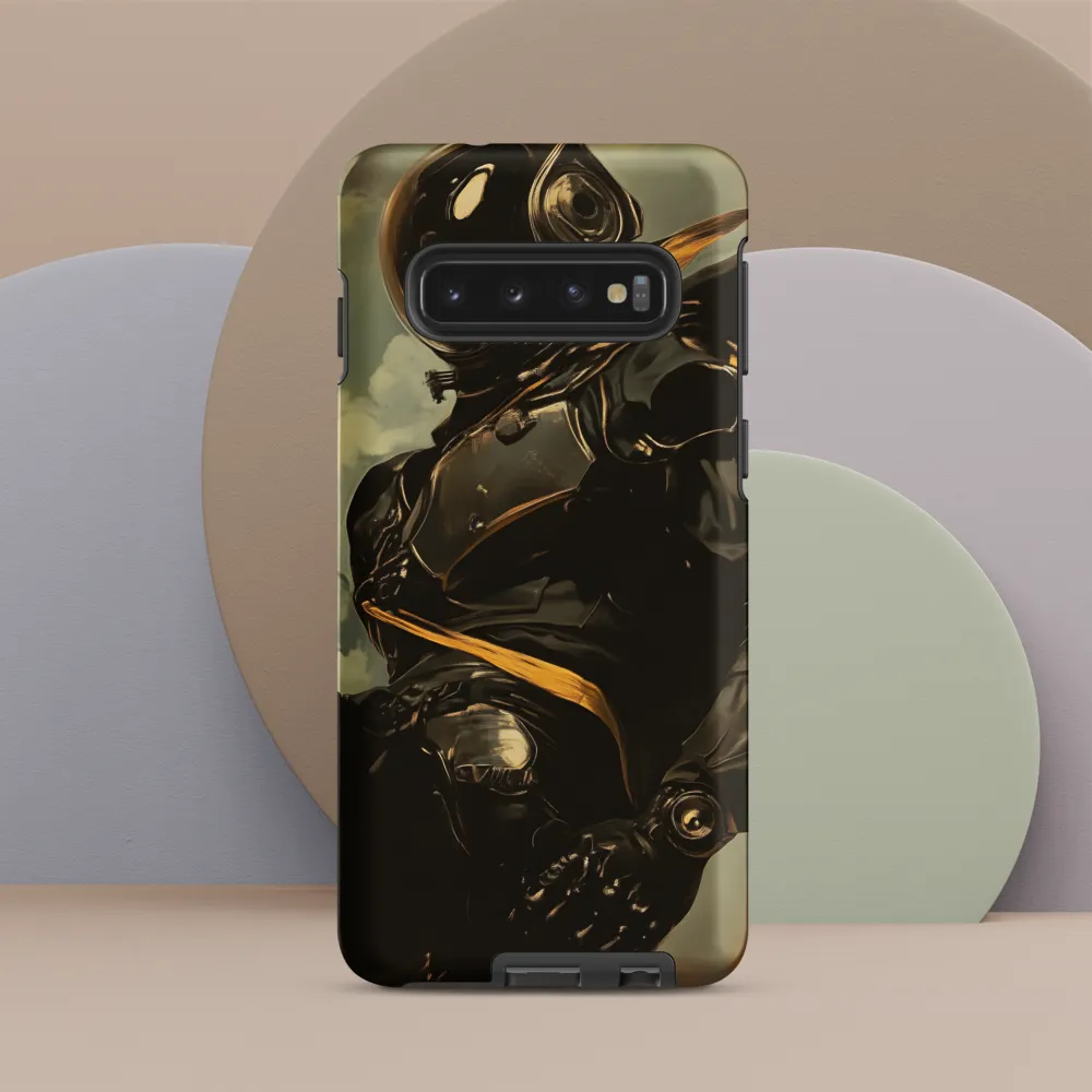 Ethereal Explorer: The Enigmatic Astronaut | Phone Case |  S10 | Tough Case | Matte