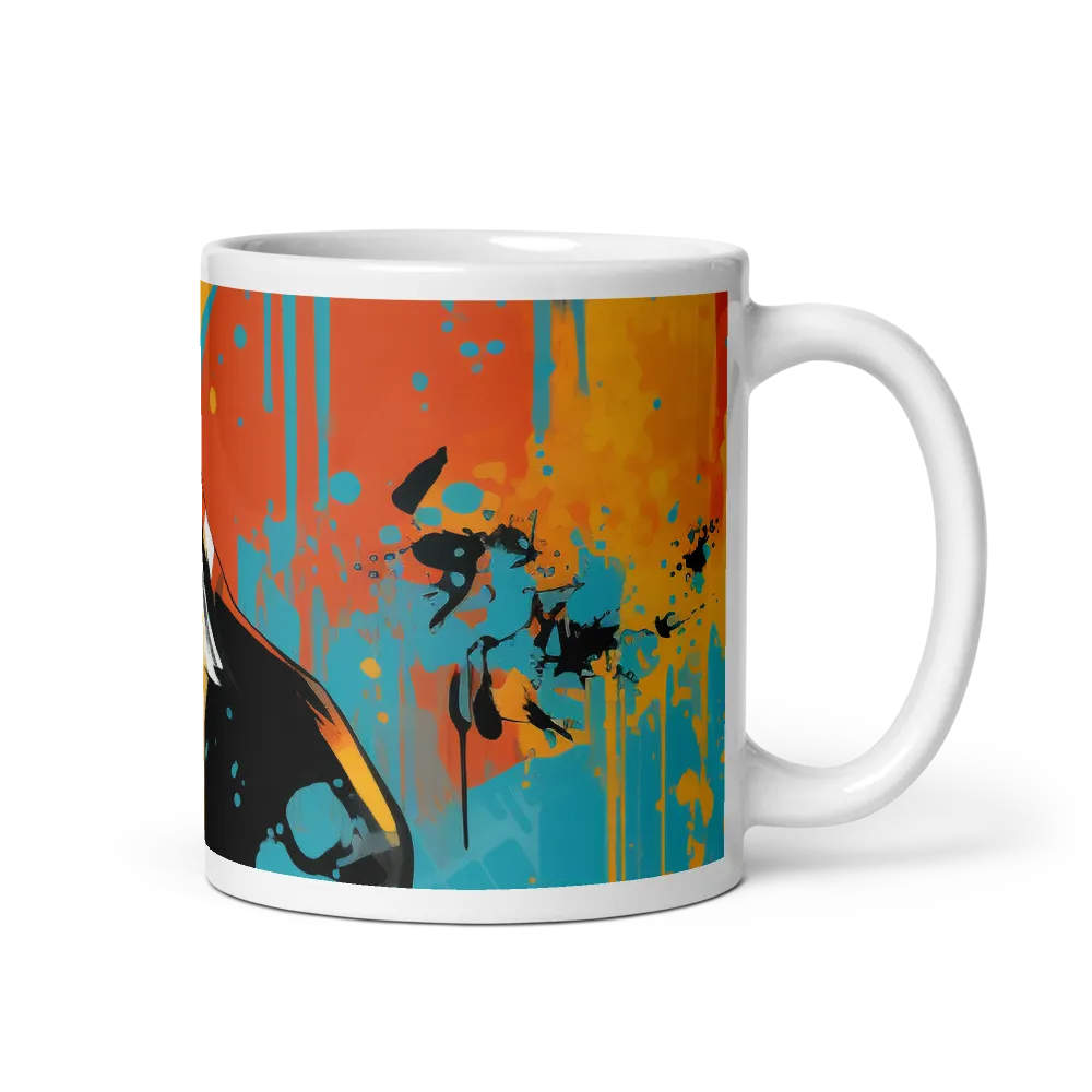 Dynamic Antelope in Vivid Abstract | Mug with White inside | 11 oz