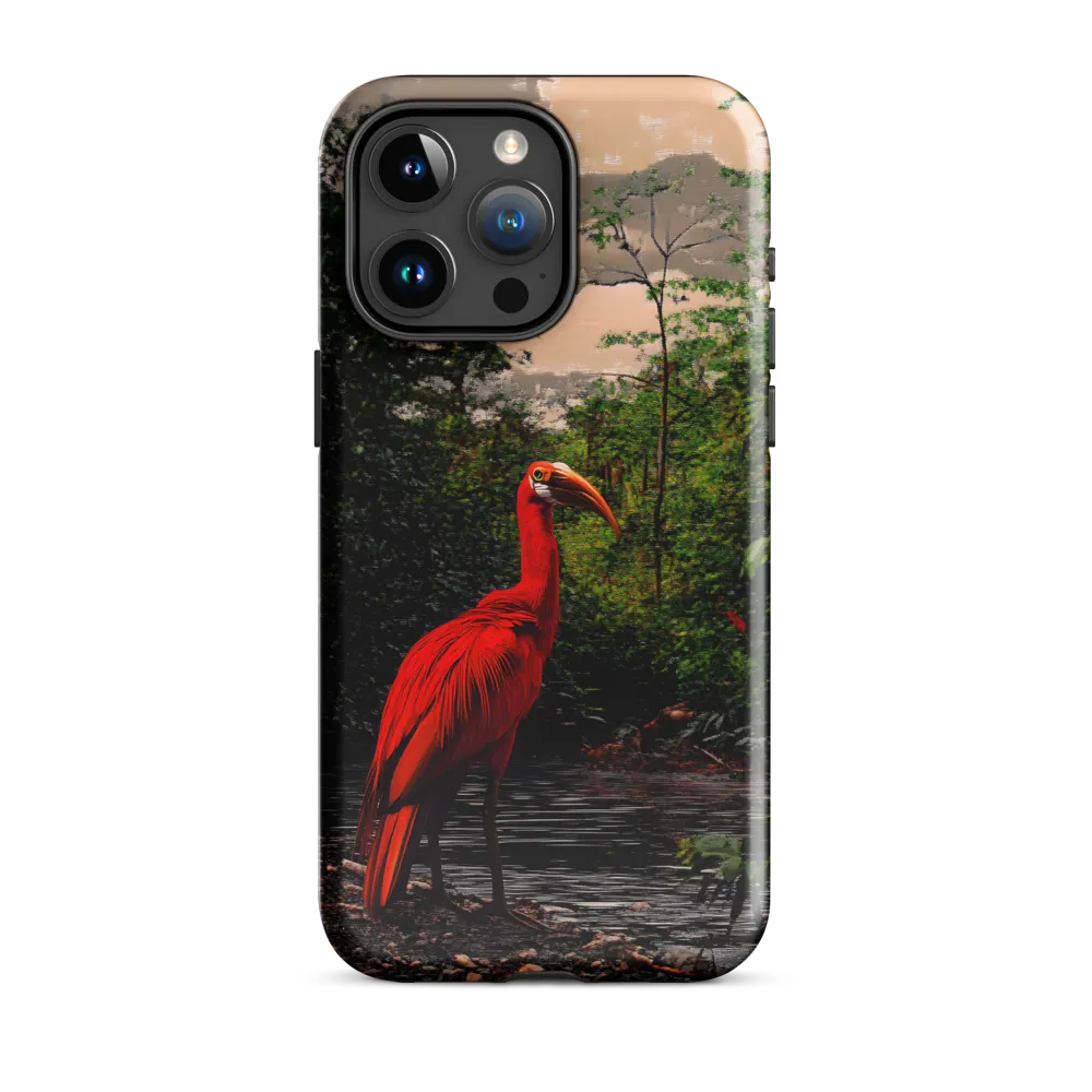 Enigmatic Elegance: The Scarlet Observer