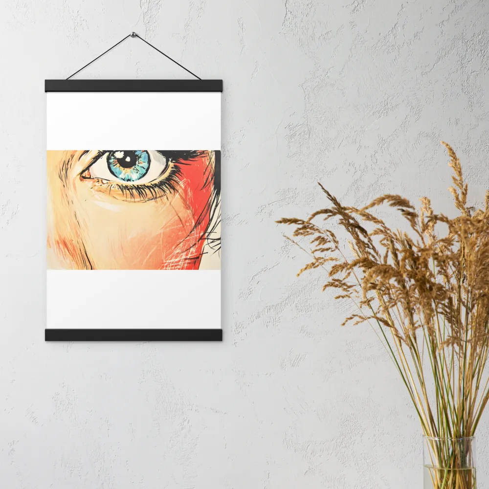 Gaze of Emotion | Poster With Black Wood Hanger | 12″×18″