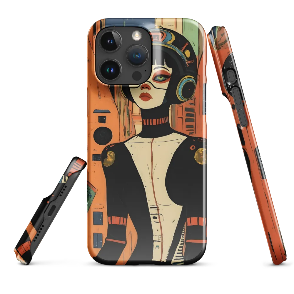 Futuristic Portrait of a Woman | Phone Case |  16 Pro Max | Snap Case | Glossy