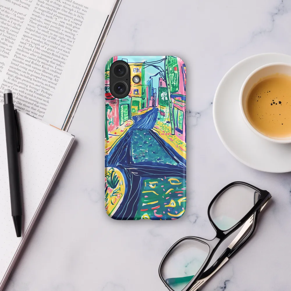 Dreamy Street in Vibrant Hues