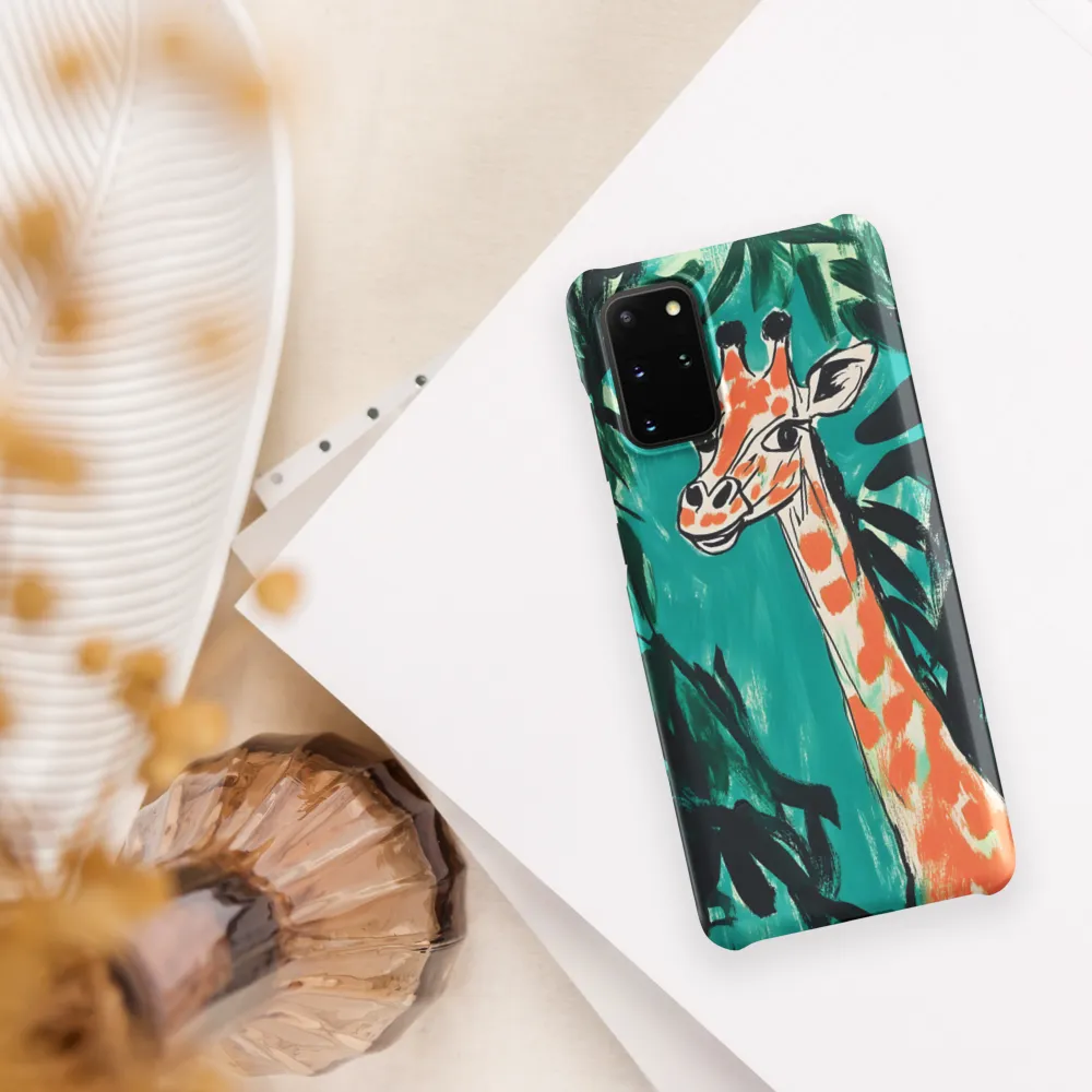 Curious Giraffe in Lush Greenery | Phone Case |  S20 Plus | Snap Case | Matte