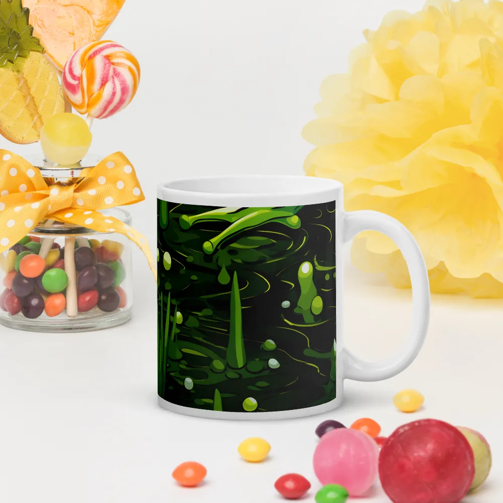 Green Harmony: Life Beneath the Surface | Mugs | Multiple Sizes & Colors