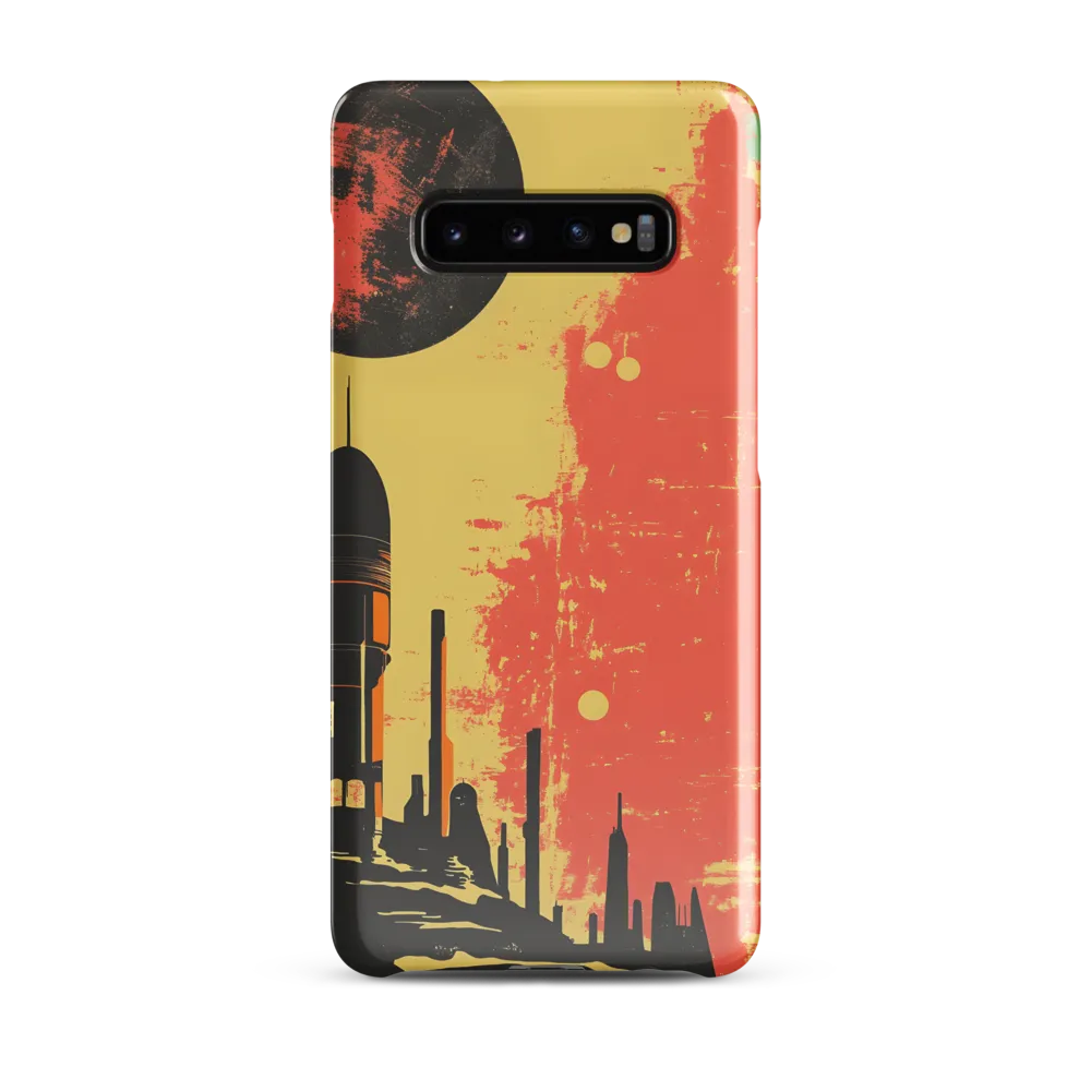 Journey to the Stars: A Retro-Futuristic Landscape | Phone Case |  S10 Plus | Snap Case | Glossy