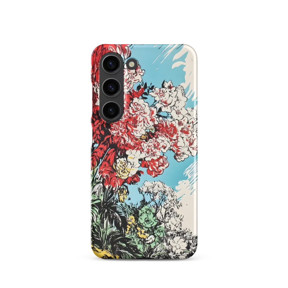 Floral Symphony in Bold Colors | Phone Case |  S23 | Snap Case | Matte