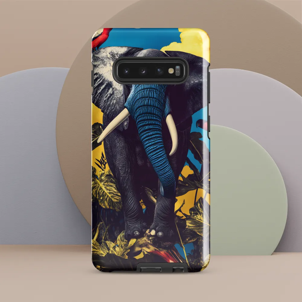 Elephant Dreams in Vibrant Colors | Phone Case |  S10 Plus | Tough Case | Glossy