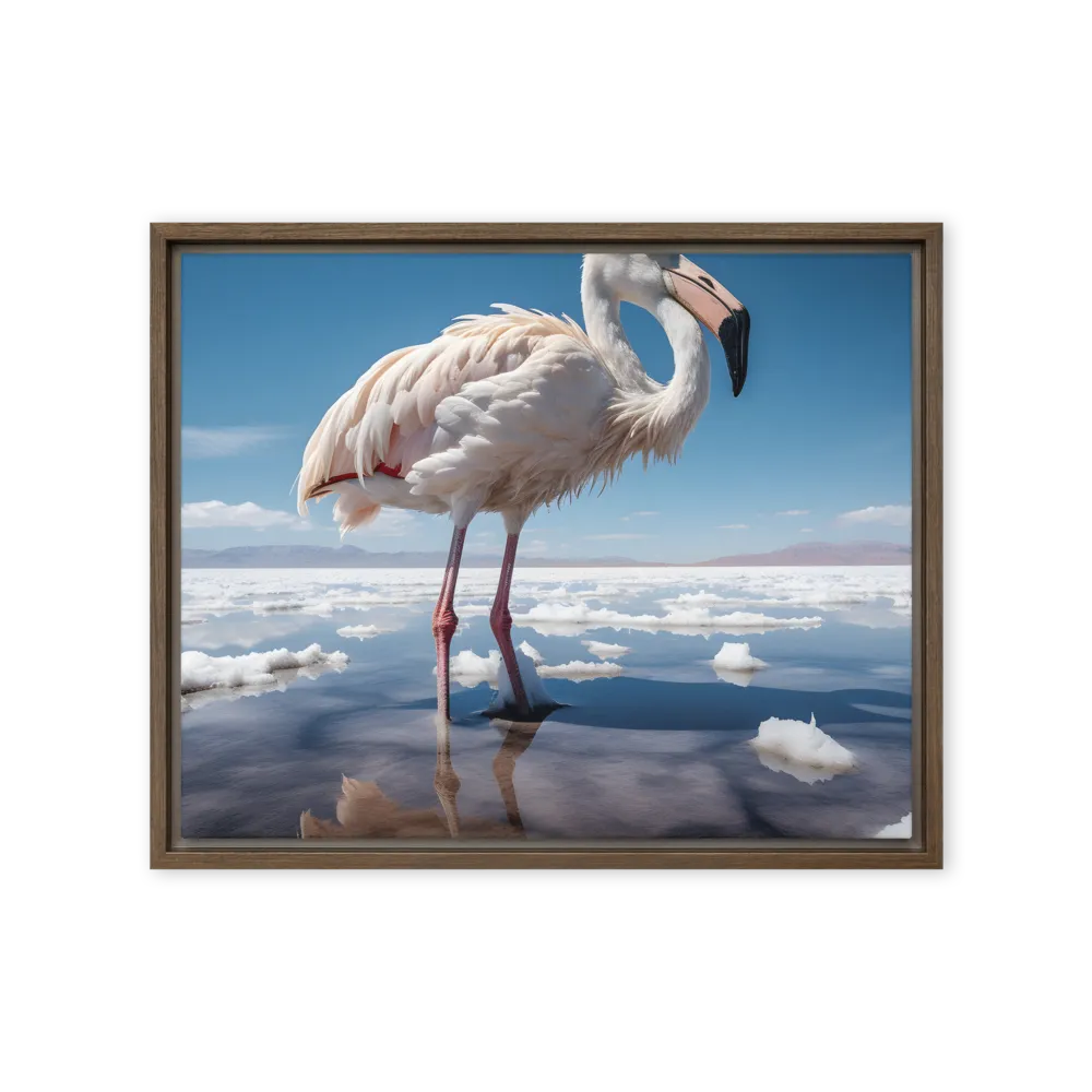 Graceful Solitude of a Flamingo