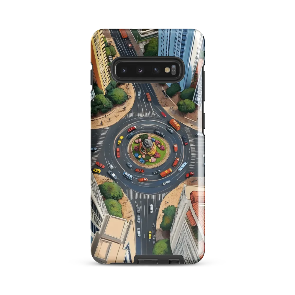 Urban Symphony: Aerial Vision of City Life | Phone Case |  S10 Plus | Tough Case | Glossy