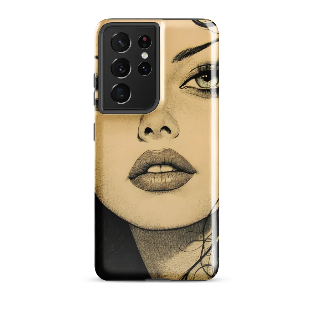 Enigmatic Gaze | Phone Case |  S21 Ultra | Tough Case | Glossy