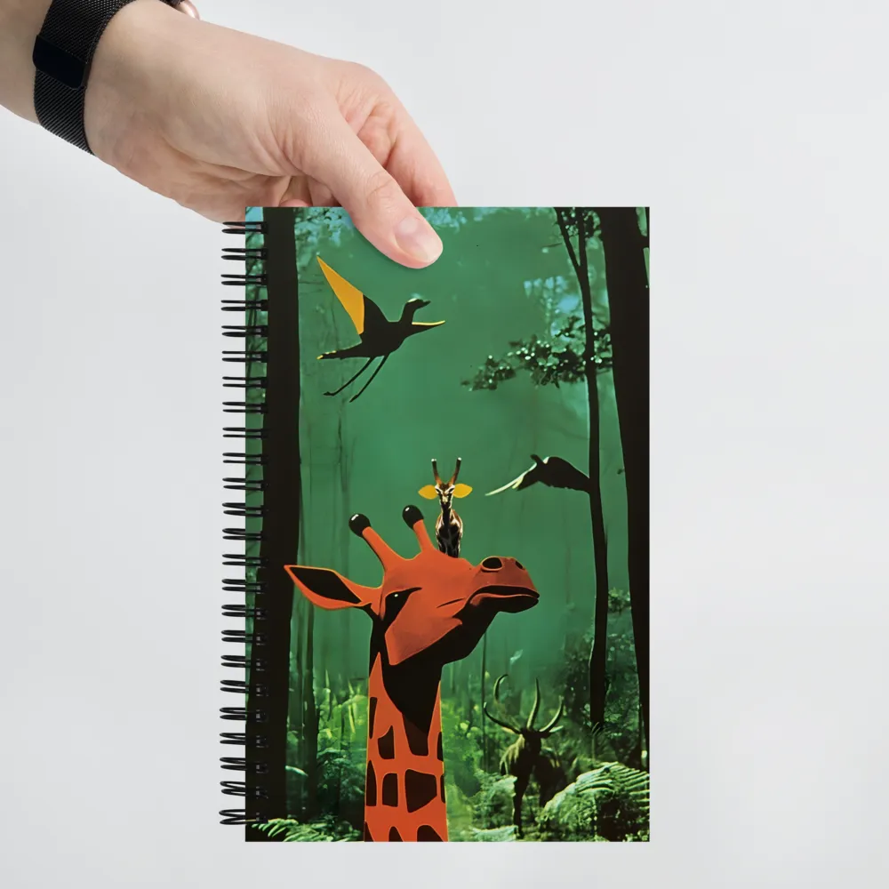 The Dreamscape of A Giraffe | Spiral Notebook