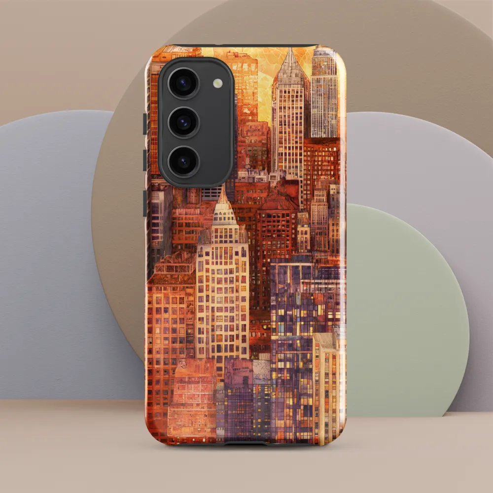 Golden Hour Over the City | Phone Case |  S23 Plus | Tough Case | Glossy