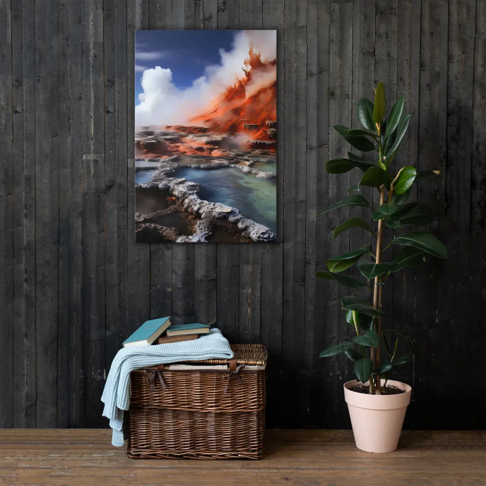 Nature's Fury: The Volcano's Expression | Thin Canvas | 24″×36″