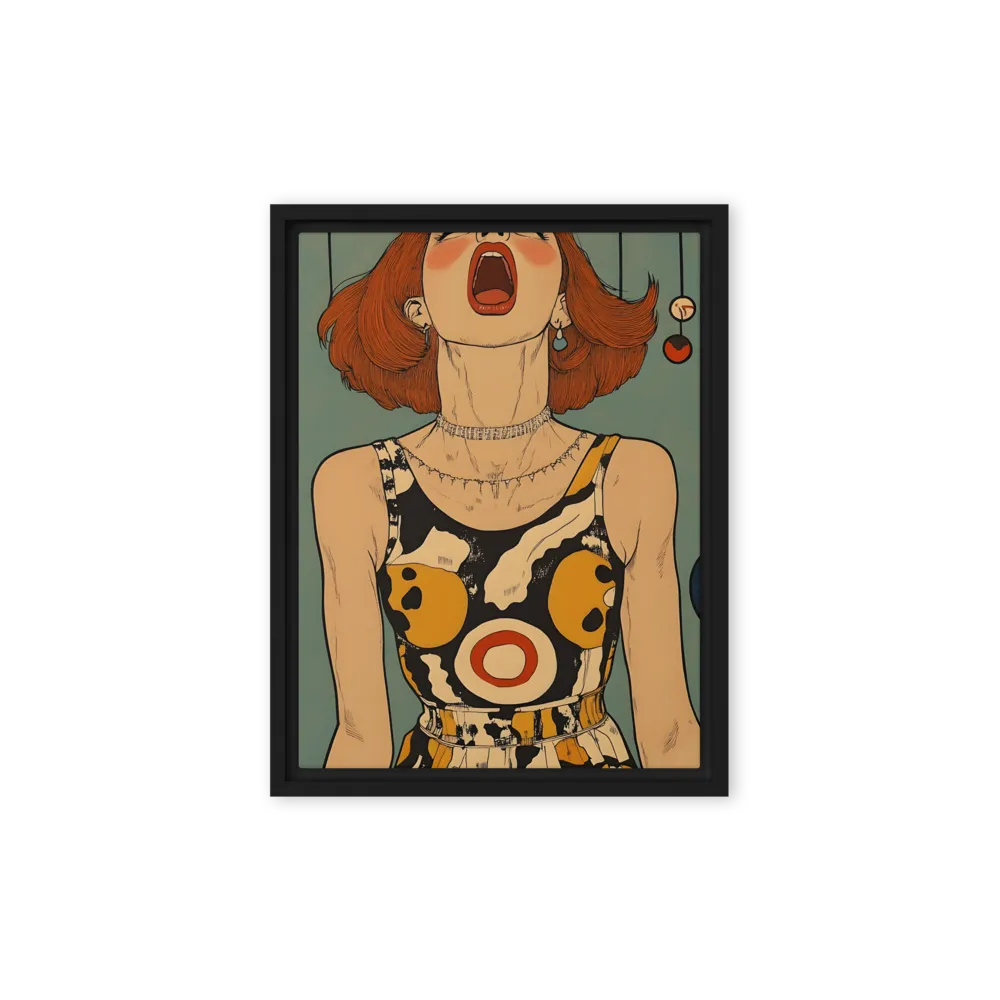 Awakening Expression | Canvas with Black Frame | 9″×12″
