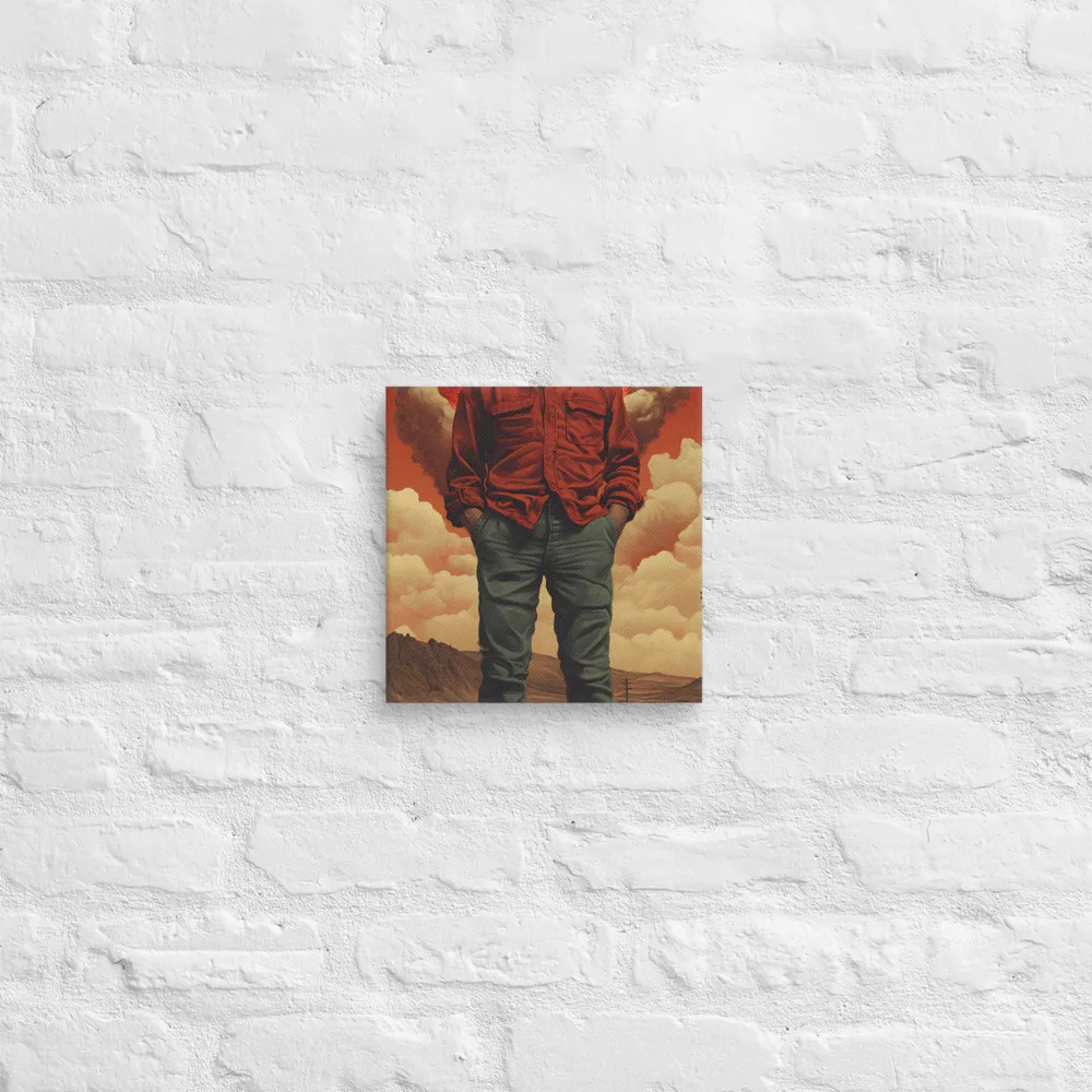 Defiant Spirit in a Surreal Landscape | Canvas | 10″×10″