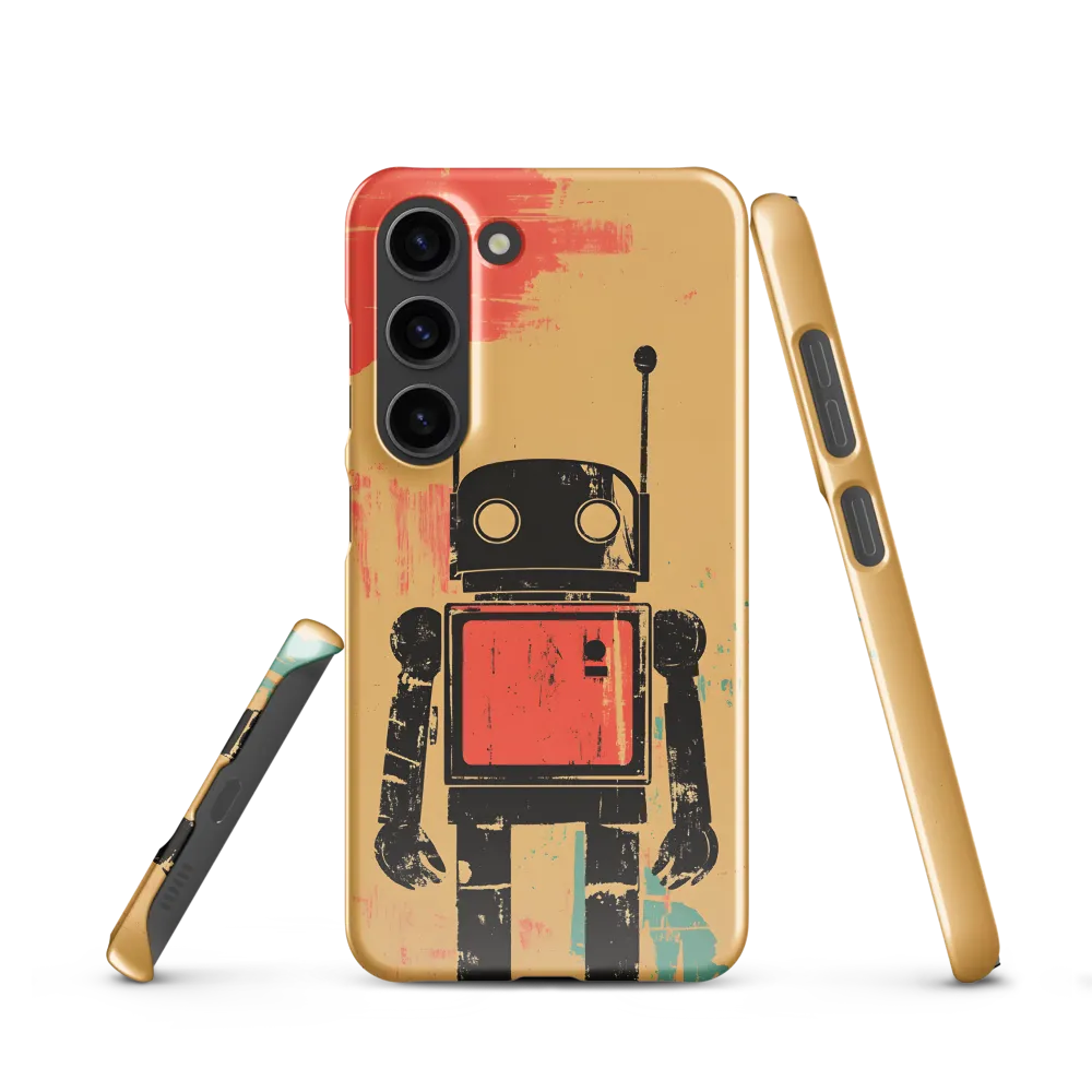 The Retro Robot | Phone Case |  S23 | Snap Case | Glossy