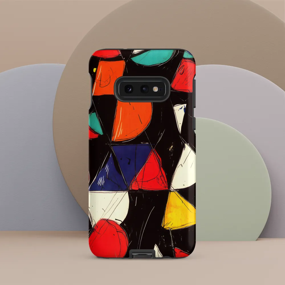 Vibrant Geometric Symphony | Phone Case |  S10e | Tough Case | Matte