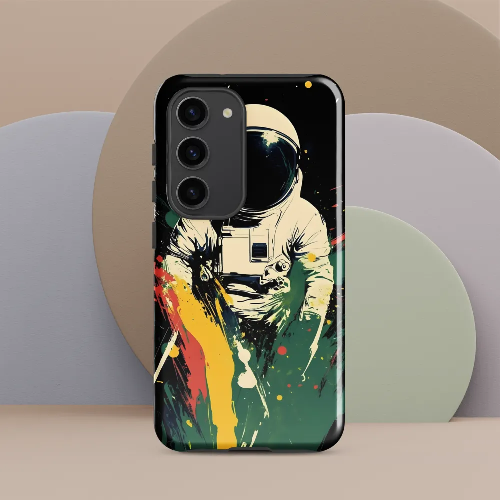 Cosmic Splash: The Astronaut's Journey