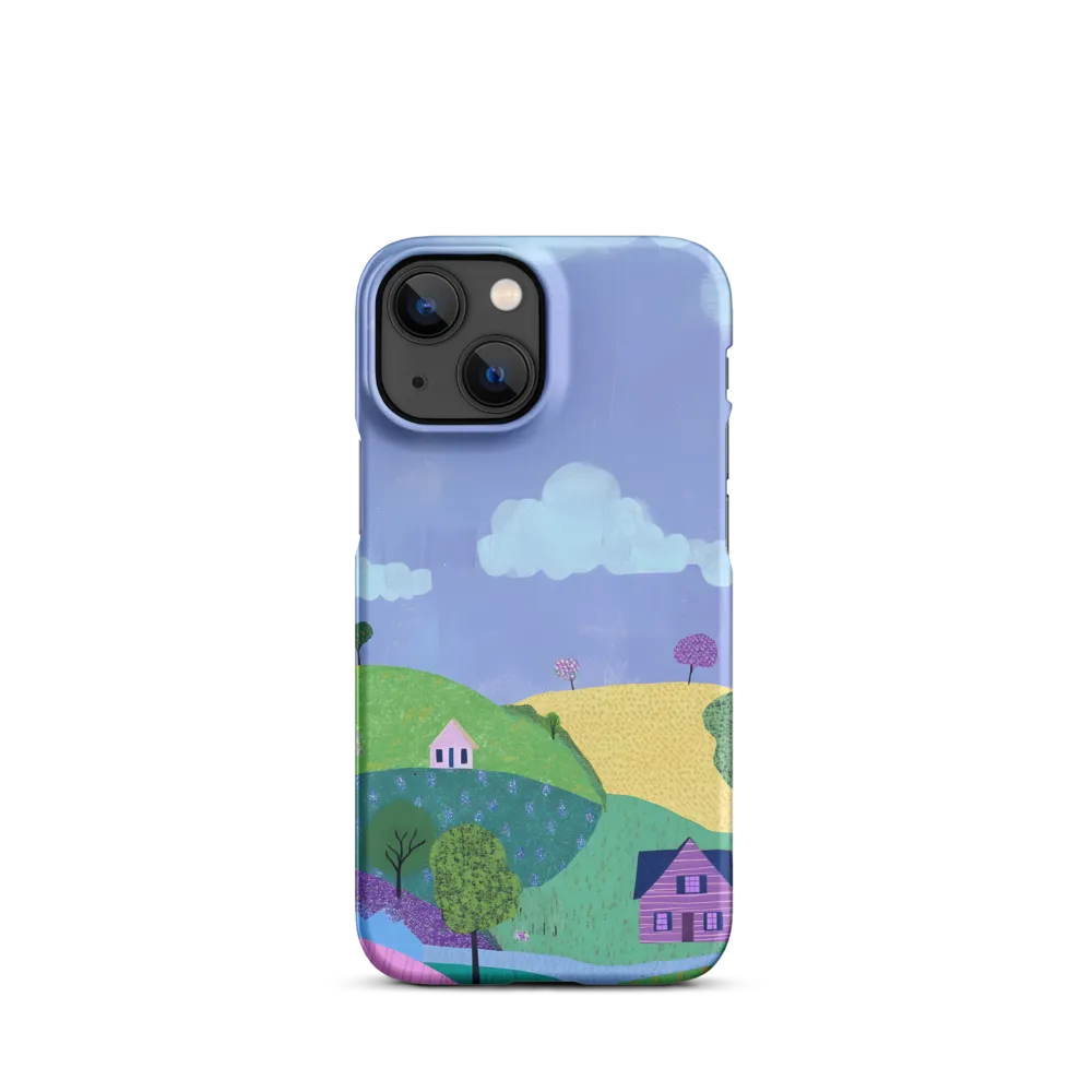 Whimsical Hills and Quaint Homes | Phone Case |  13 Mini | Snap Case | Matte