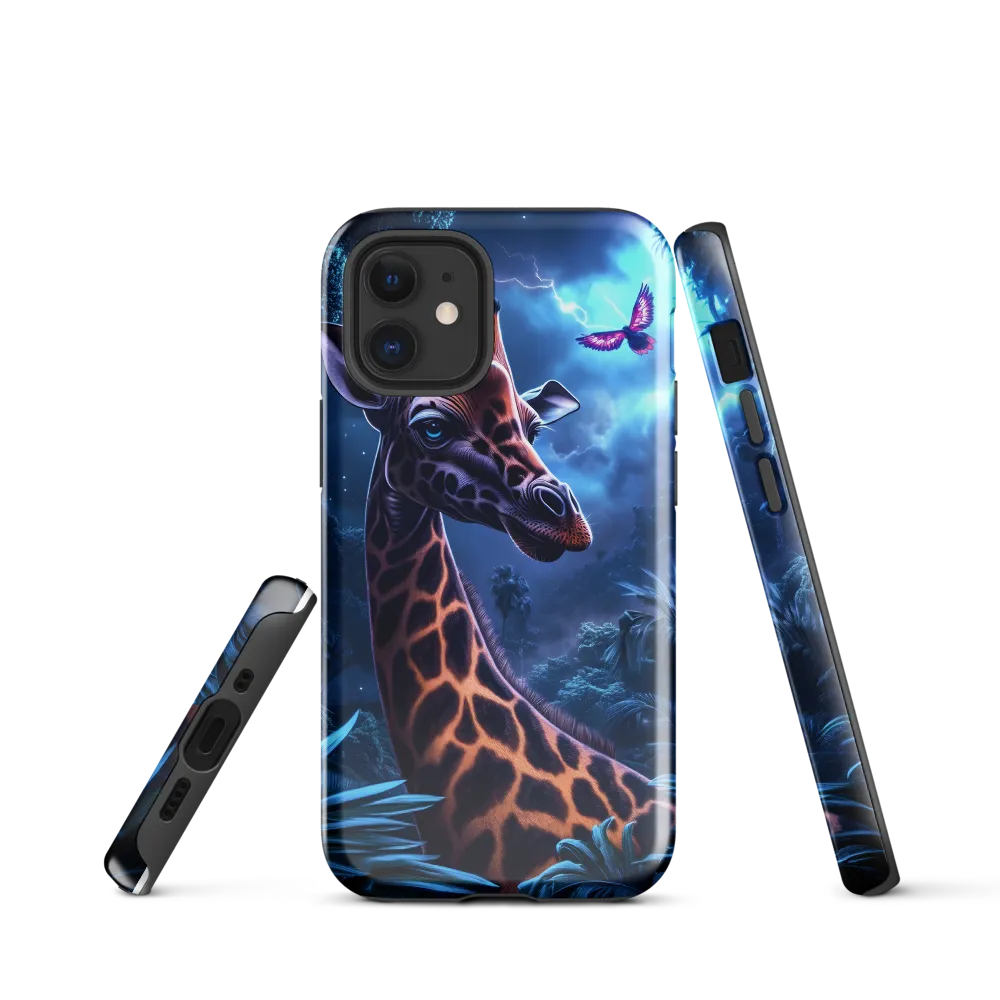 Mystical Giraffe in Twilight Jungle
