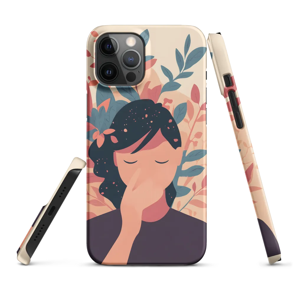 Whispers of Nature: A Serene Contemplation | Phone Case |  12 Pro Max | Snap Case | Matte