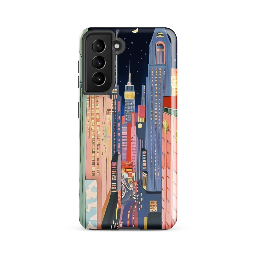 Urban Dreamscape: A Pop Art Night | Phone Case |  S21 FE | Tough Case | Glossy
