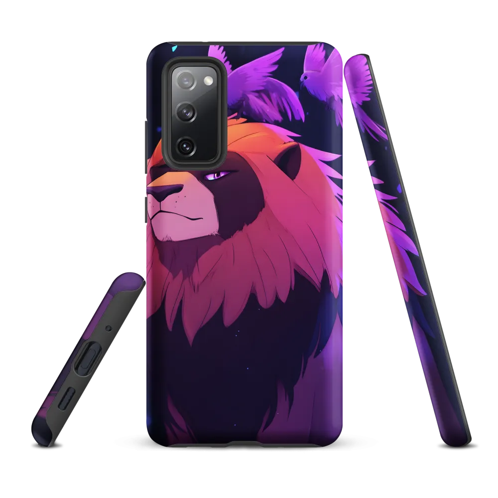 Regal Serenity: The Majestic Lion | Phone Case |  S20 FE | Tough Case | Matte