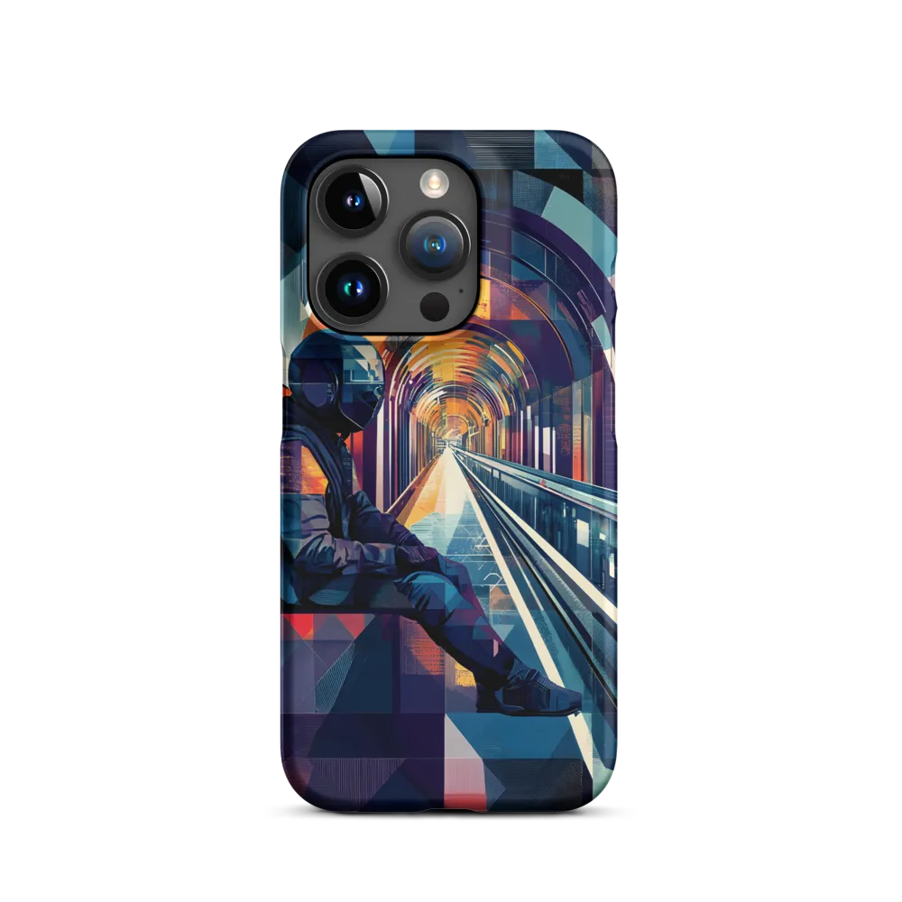 Reflections in a Futuristic Tunnel | Phone Case |  15 Pro | Snap Case | Matte