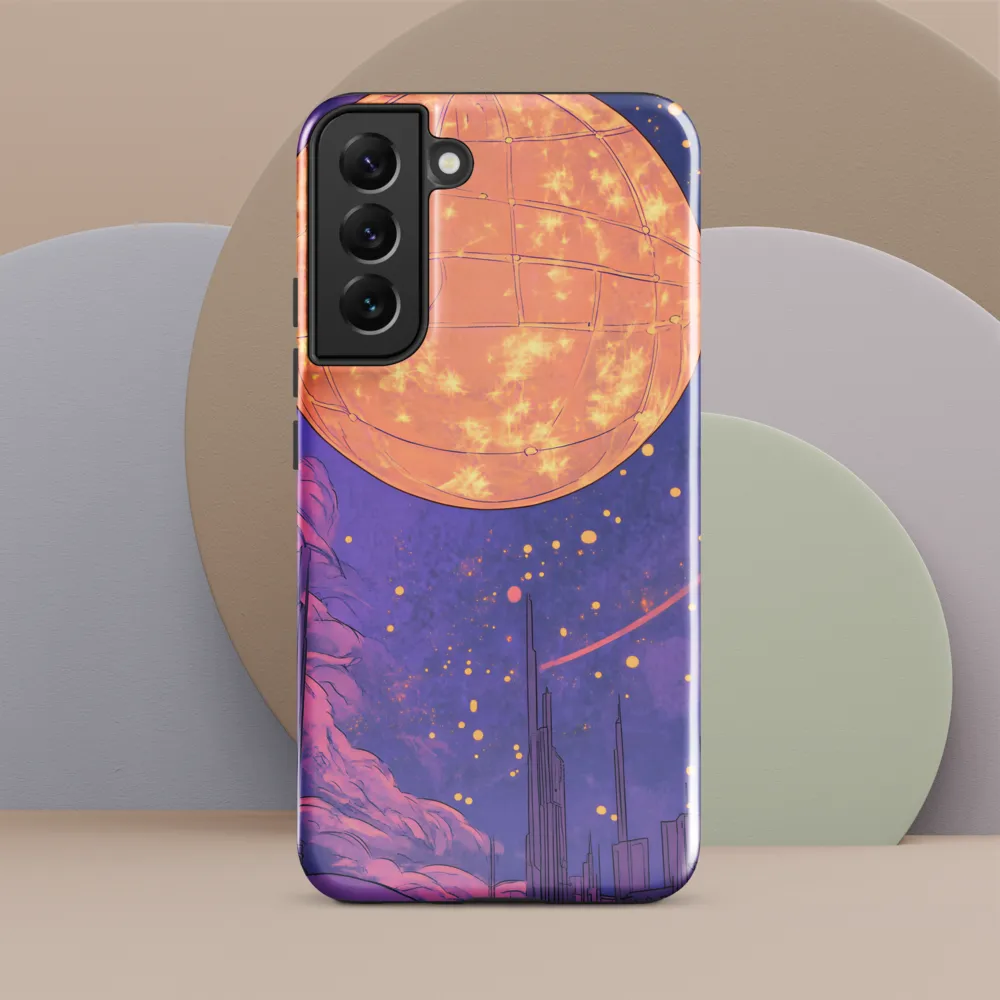 Celestial Cityscape: A Dance of Colors