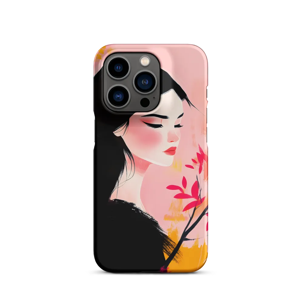 Pink Profile with Blossom Branch