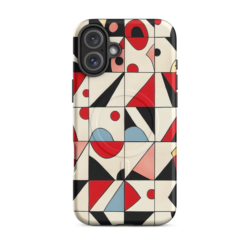 Dynamic Geometric Harmony | Phone Case |  16 Plus | MagSafe® Tough Case | Matte